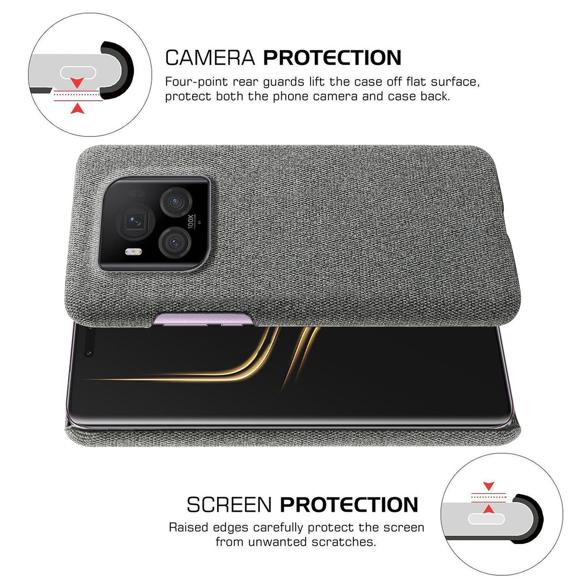 For Honor Magic6 Ultimate 5G Case Cloth+PC Anti-Slip Shockproof Phone Cover For Honor Magic6 Ultimate 5G Case Cloth+PC Anti-Slip Shockproof Phone Cover